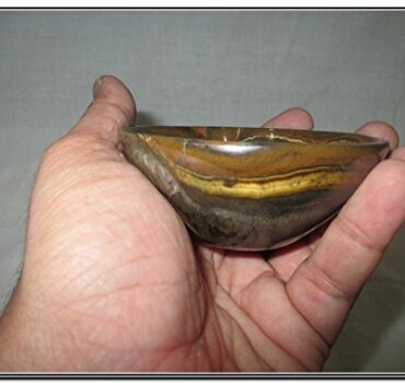 Tiger Eye Gemstone Bowl | 3-inch | Home Office Decor