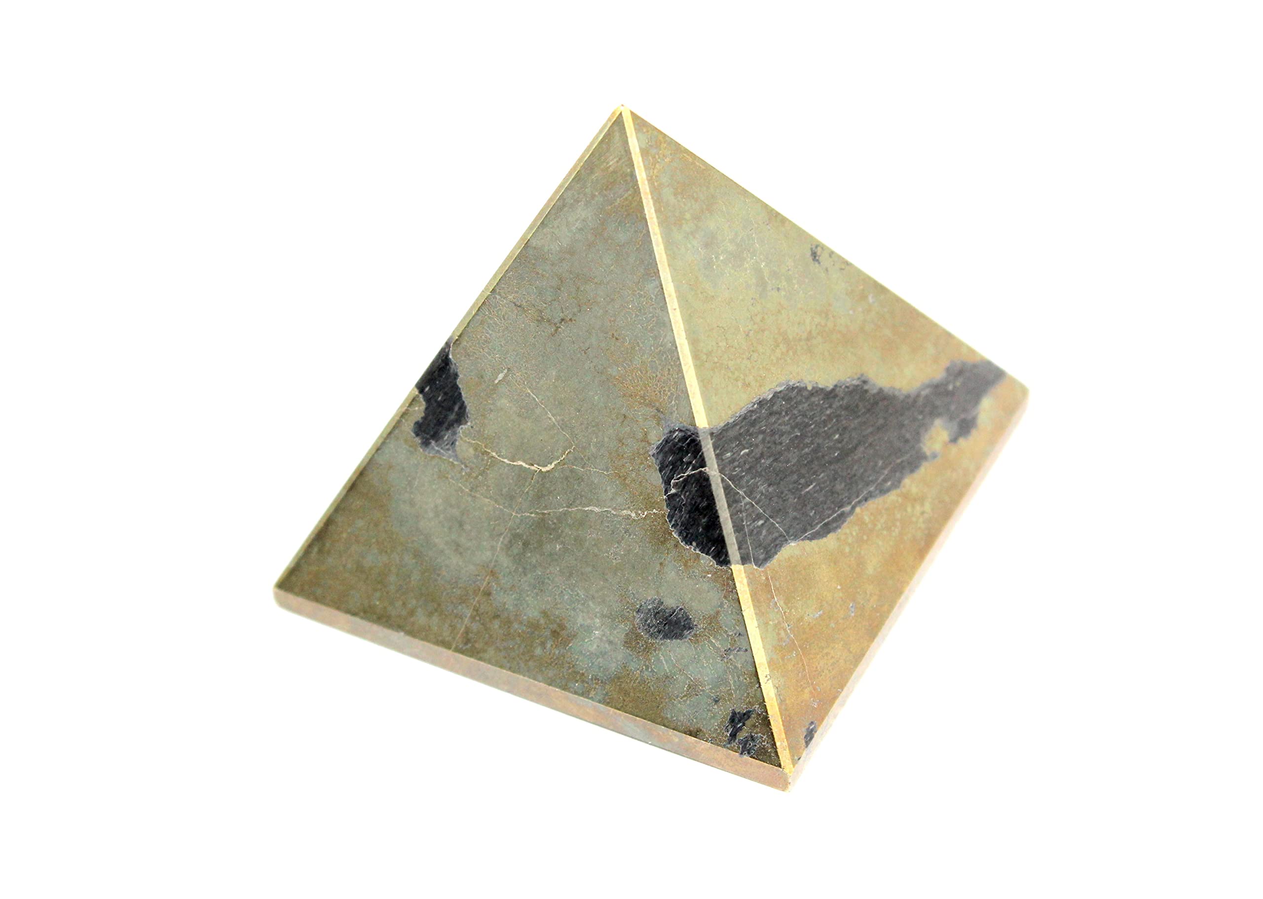 Pyrite Pyramid | 2-inch Approx. | Money Attraction & Wealth | Natural Pyrite | Home Decor