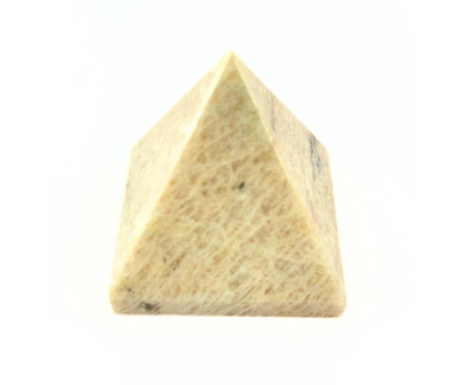 Moonstone Pyramid | 2-inch Approx. | Spiritual Growth & Chakra Balancing | Natural Stone | Home Decor