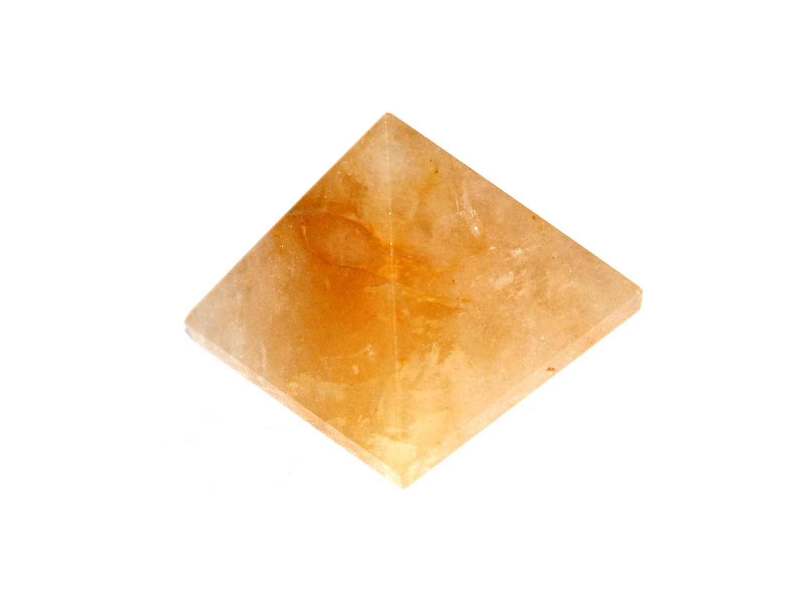 Golden Quartz Pyramid | 1.5-2 inch Approx. | Energy Amplification | Natural Stone | Home Decor