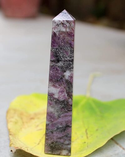 Garnet Metrix Gemstone Tower | 3.5-4 inch | Positive Energy , Balancing | Natural | Home Decor