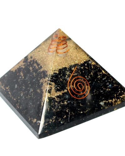Tourmaline Orgone Pyramid | Confidence Prosperity Attracts Inspiration | Handmade | Home Office Decor