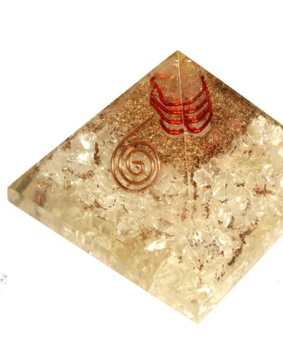 Crystal Orgone Pyramid | Clarity Of Thoughts | Handmade |`Home Office Decor