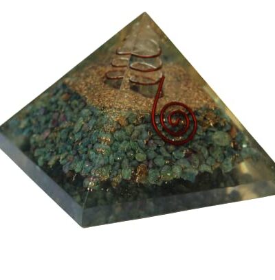 Ruby Fuschite Orgone Pyramid | Concentration , Motivational | Handmade | Home office Decor