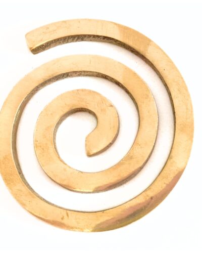 Brass Chokurei Coil Helix | North - West Corner Decor