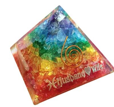Chakra Orgone Pyramid | Chakra Balancing | Handmade | Home Office Decor