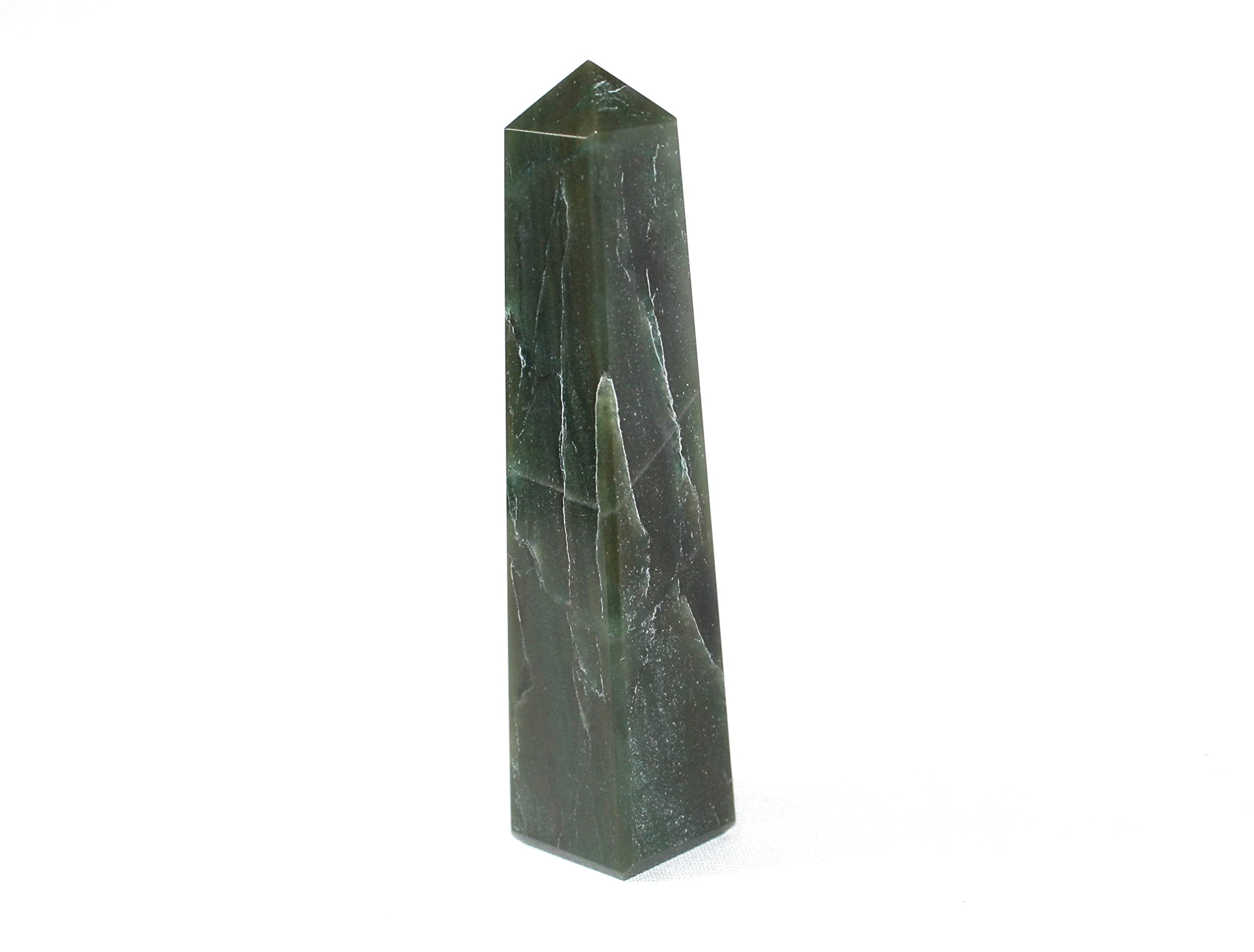 Green Mica Gemstone Tower | 3.5-4 inch | Spiritual Healing | Natural | Home Decor