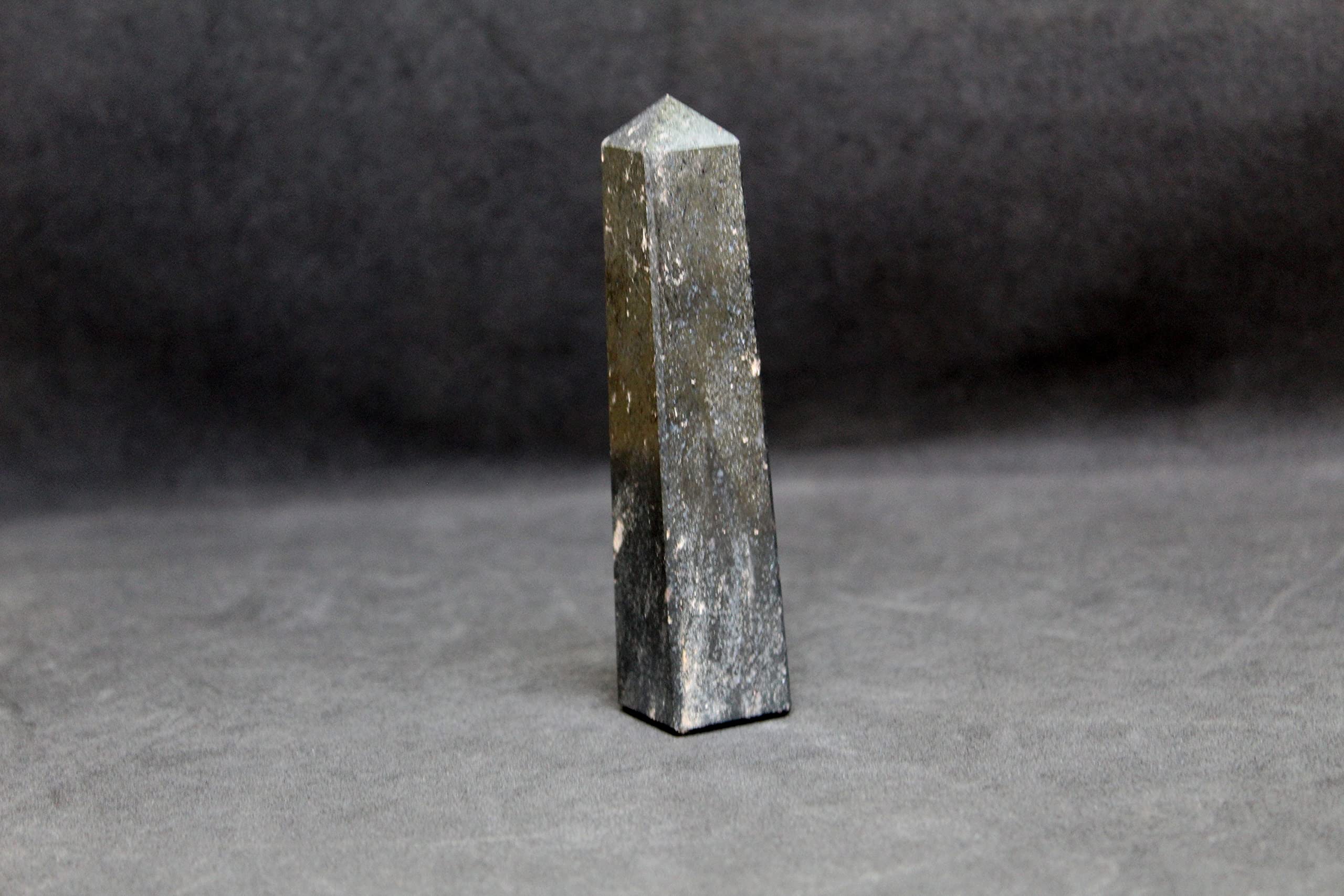 Hematite Gemstone Tower | 3.5-4 inch | Balancing & Stability | Natural | Home Decor
