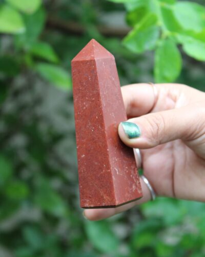 Red Jasper Gemstone Tower | 3.5-4 inch | Strength & Grounding Stability | Natural | Home Decor