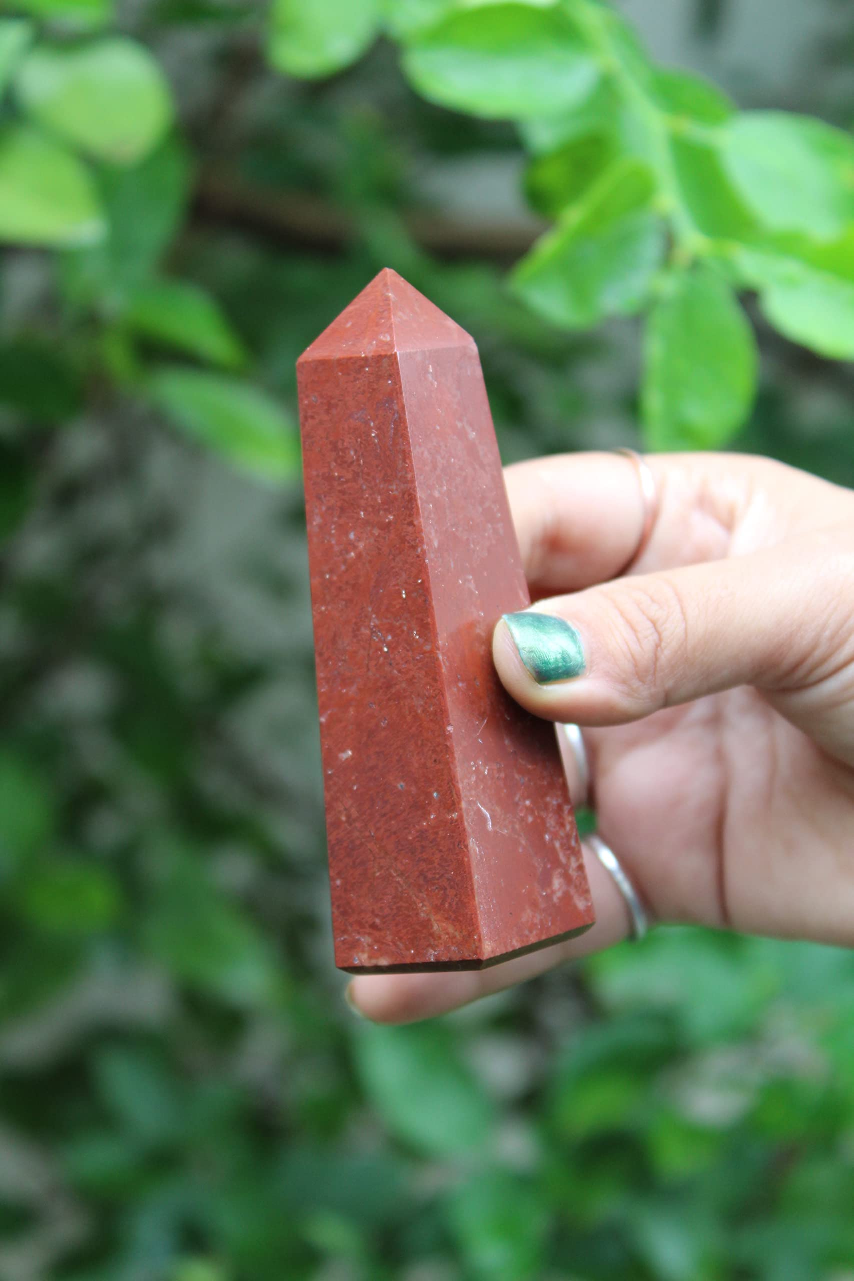 Red Jasper Gemstone Tower | 3.5-4 inch | Strength & Grounding Stability | Natural | Home Decor