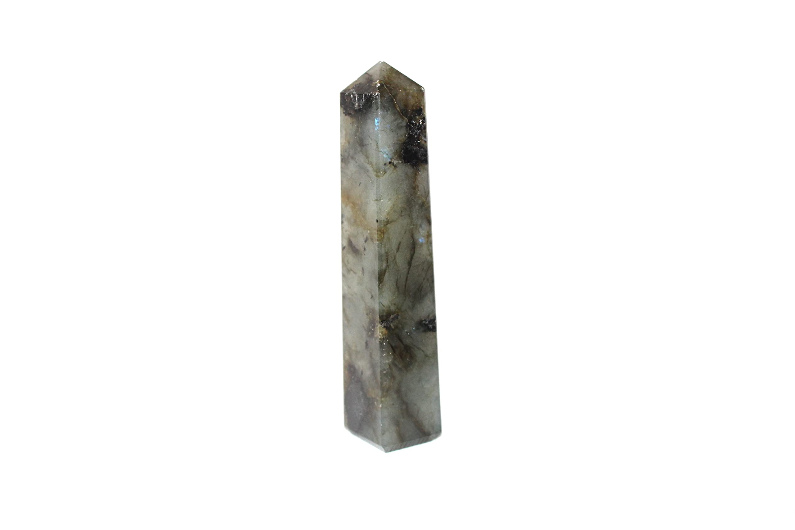 Labradorite Gemstone Tower | 3.5-4 inch | Transformation Energy & Aura Protection | Natural | Home Decor