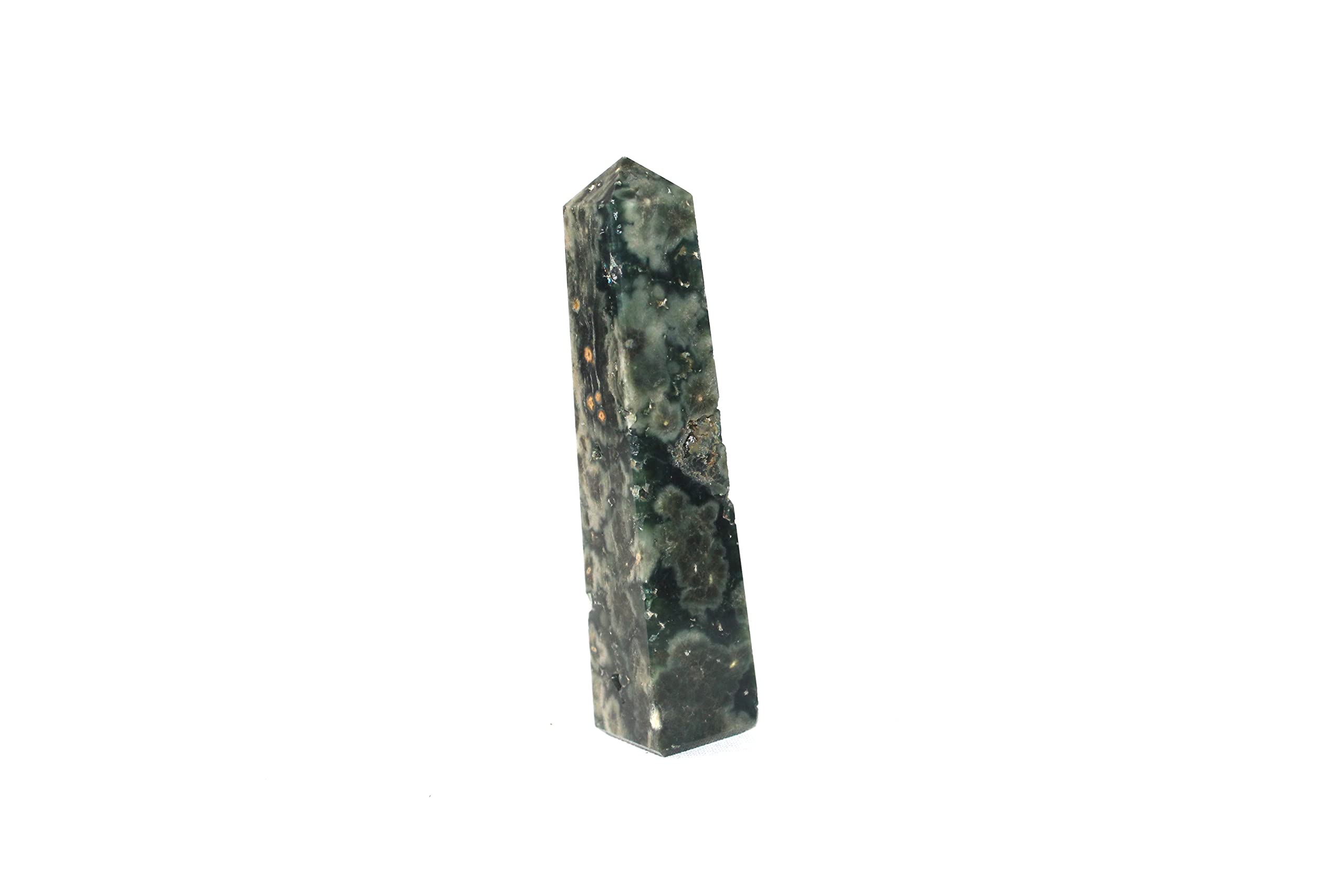 Ocean Jasper Gemstone Tower | 3.5-4 inch | Stone Of Joy | Natural | Home Decor