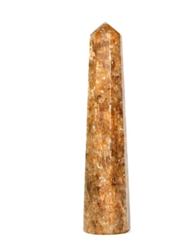 Golden Quartz Gemstone Obelisk | 3.5-4 inch | Energy Amplification | Natural | Home Decore