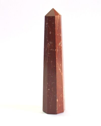 Red Jasper Gemstone Obelisk | 3.5-4 inch | Stability | Natural | Home Decor
