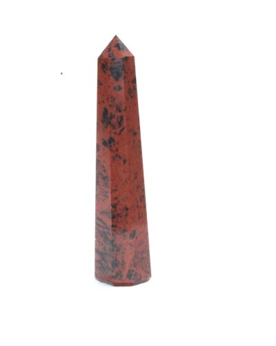 Mahogany Gemstone Obelisk | 3.5-4 inch | Grounding Protection | Natural | Home Decor