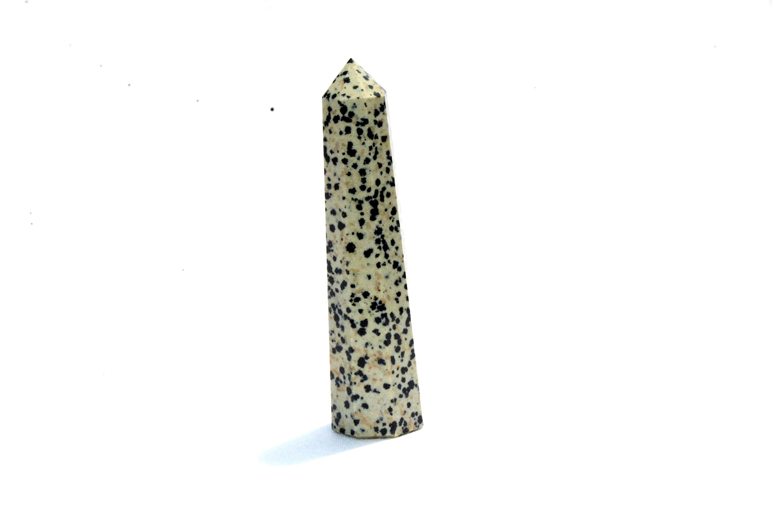 Dalmation Jasper Gemstone Obelisk | 3.5-4 inch | Natural | Home Decor