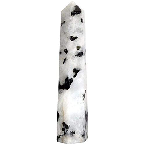 Rainbow Moonstone Gemstone Obelisk | 3.5-4 inch | Chakra Balancing | Natural | Home Decor