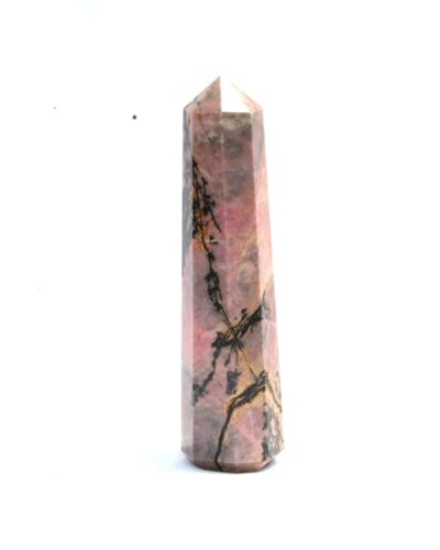 Rhodonite Gemstone Obelisk | 3.5-4 inch | Anger Control & Forgiveness Energy | Natural | Home Decor