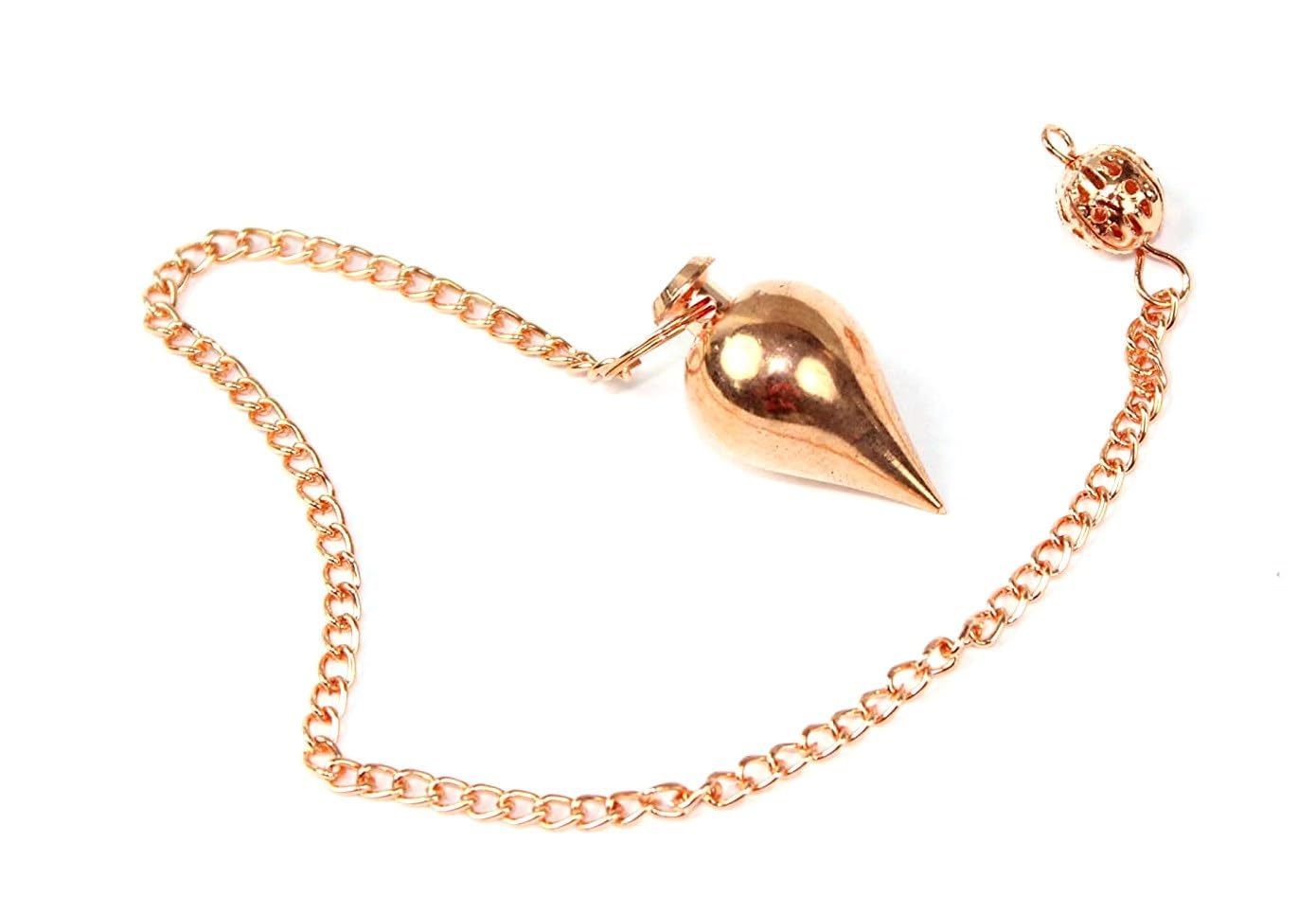 Teardrop Copper Pendulum | Healing , Enhance Intuition | Metal Pendulum