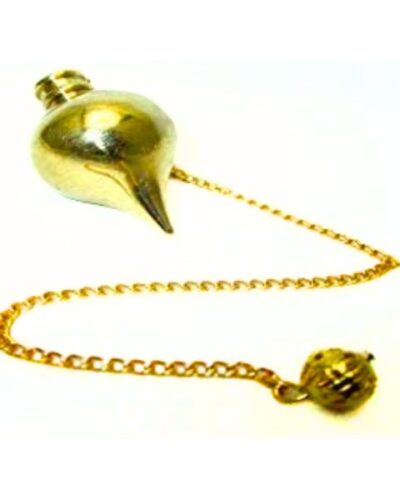 Pot Pointed Gold Pendulum | Healing , Dowsing Pendulum | Gold Plated Pendulum