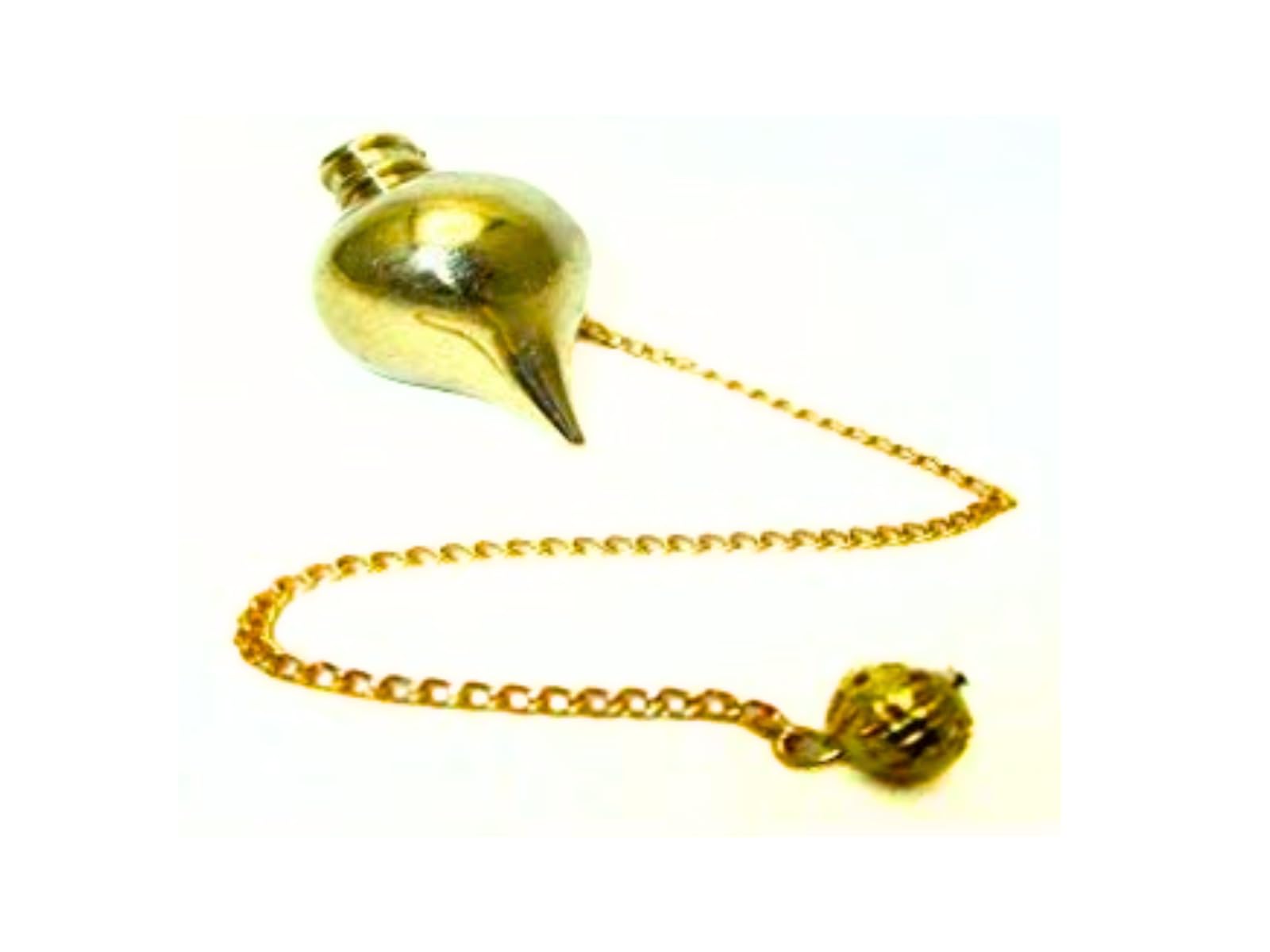 Pot Pointed Gold Pendulum | Healing , Dowsing Pendulum | Gold Plated Pendulum
