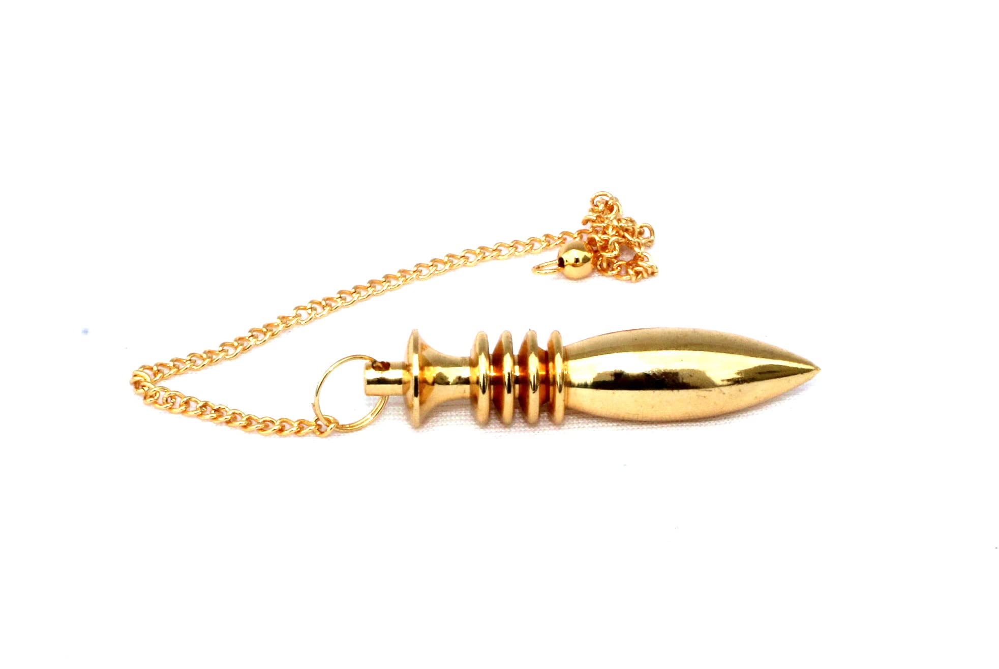 4 Isis Karnak Gold Plated Pendulum | Spiritual Healing , Dowsing | Metal Pendulum