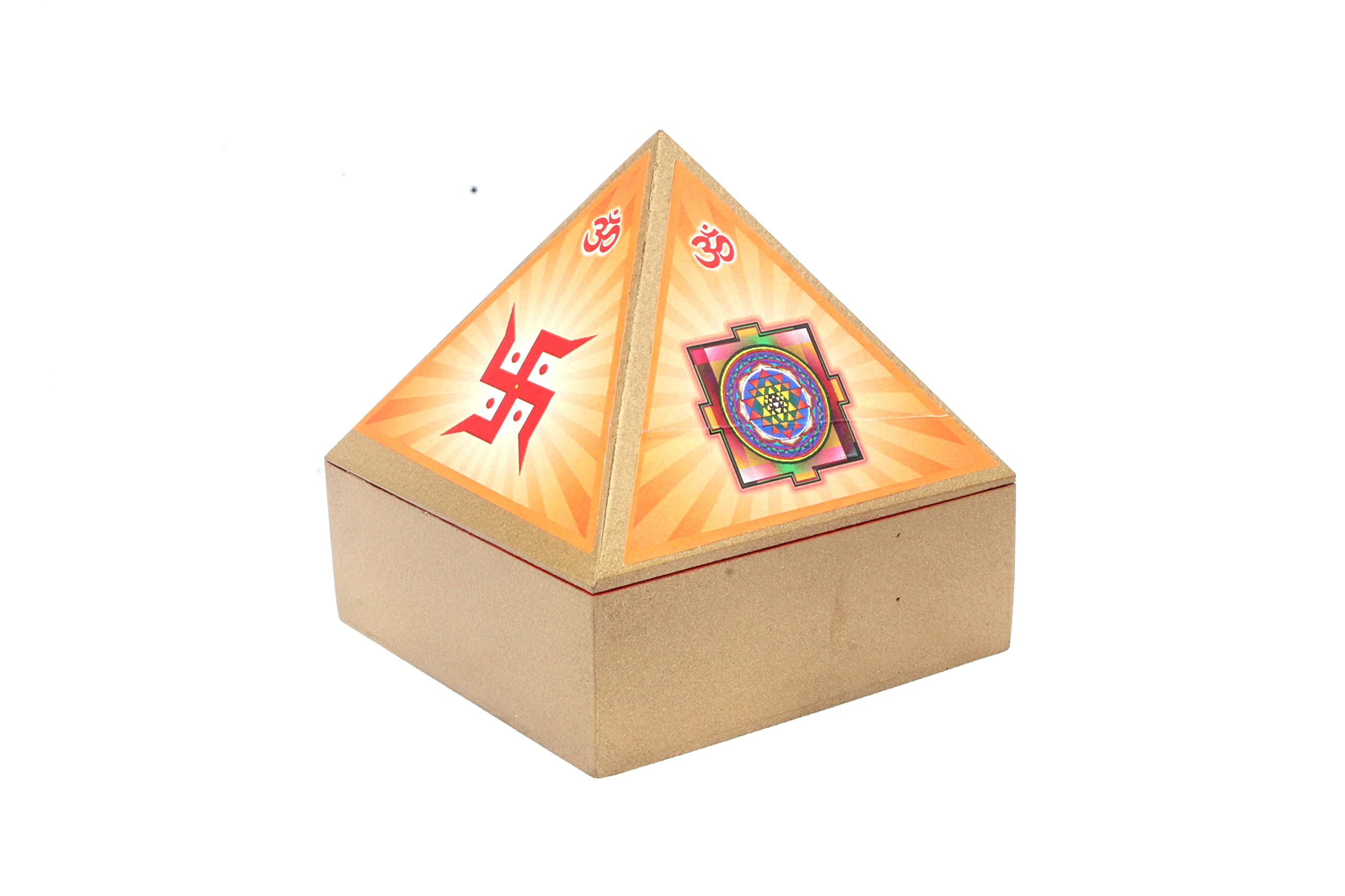Orange Yantra Sticker Cash Box | Home Offfice Decor |