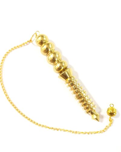 Orion 10 Isis Gold Plated Pendulum | Meditation , Dowsing , Spiritual | Metal Pendulum