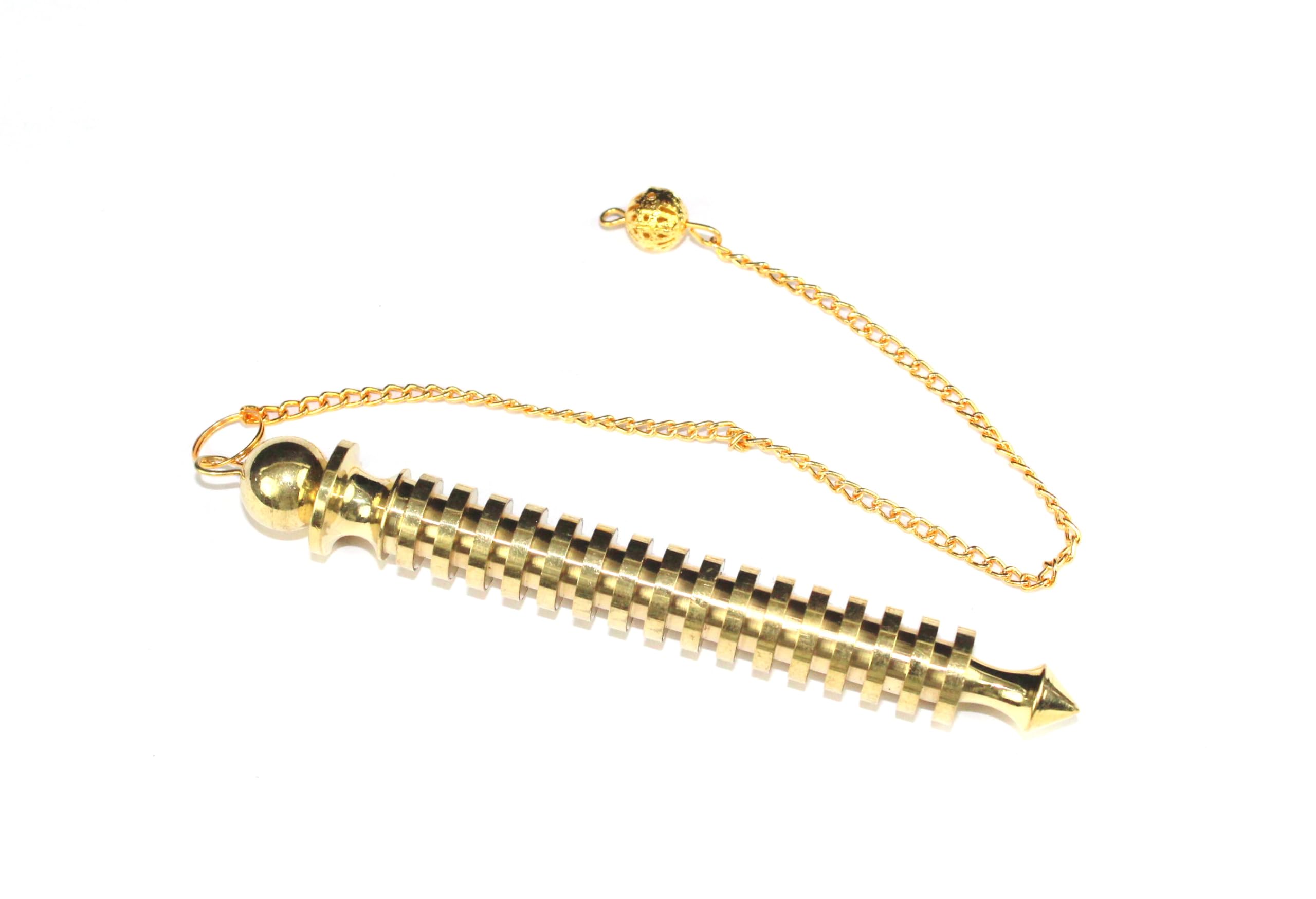 Orion 16 Isis With Chord Brass Pendulum | Meditation , Dowsing , Spiritual | Metal Pendulum