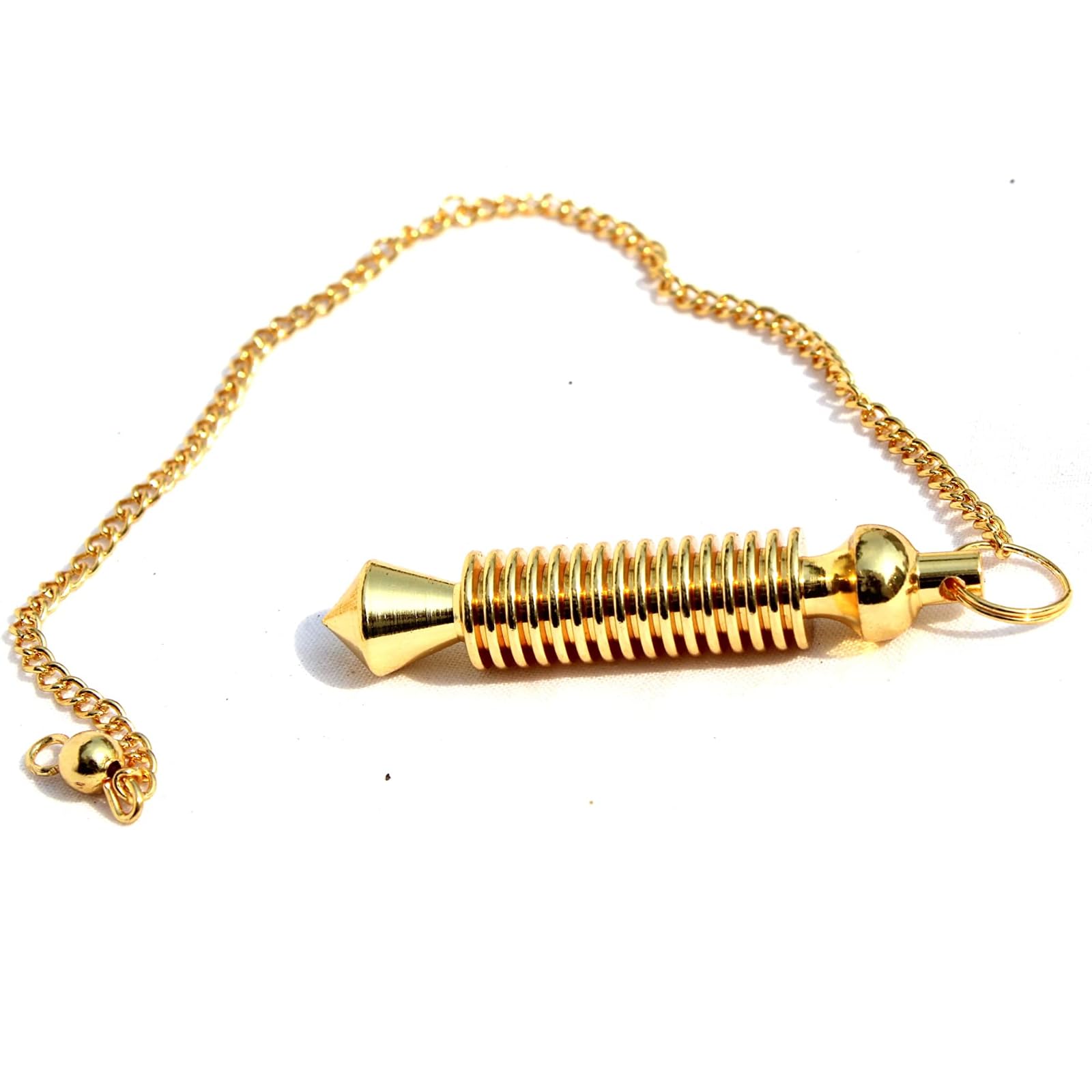 Orion 16 Isis Gold Plated Pendulum | Meditation , Dowsing , Spiritual | Metal Pendulum