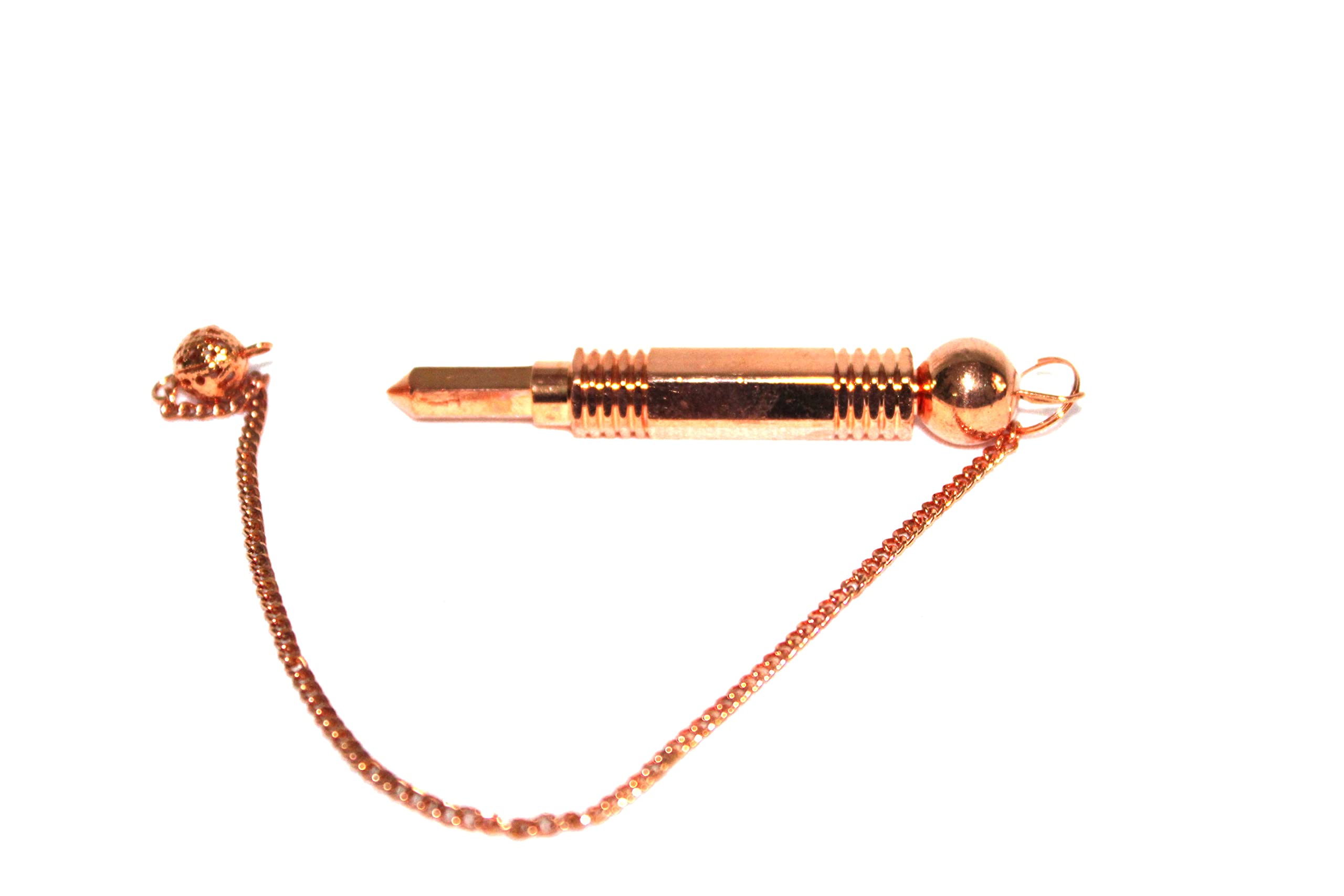 3 Piece Copper Pendulum | Dowsing , Spiritual , Meditation , Gift | Metal Pendulum