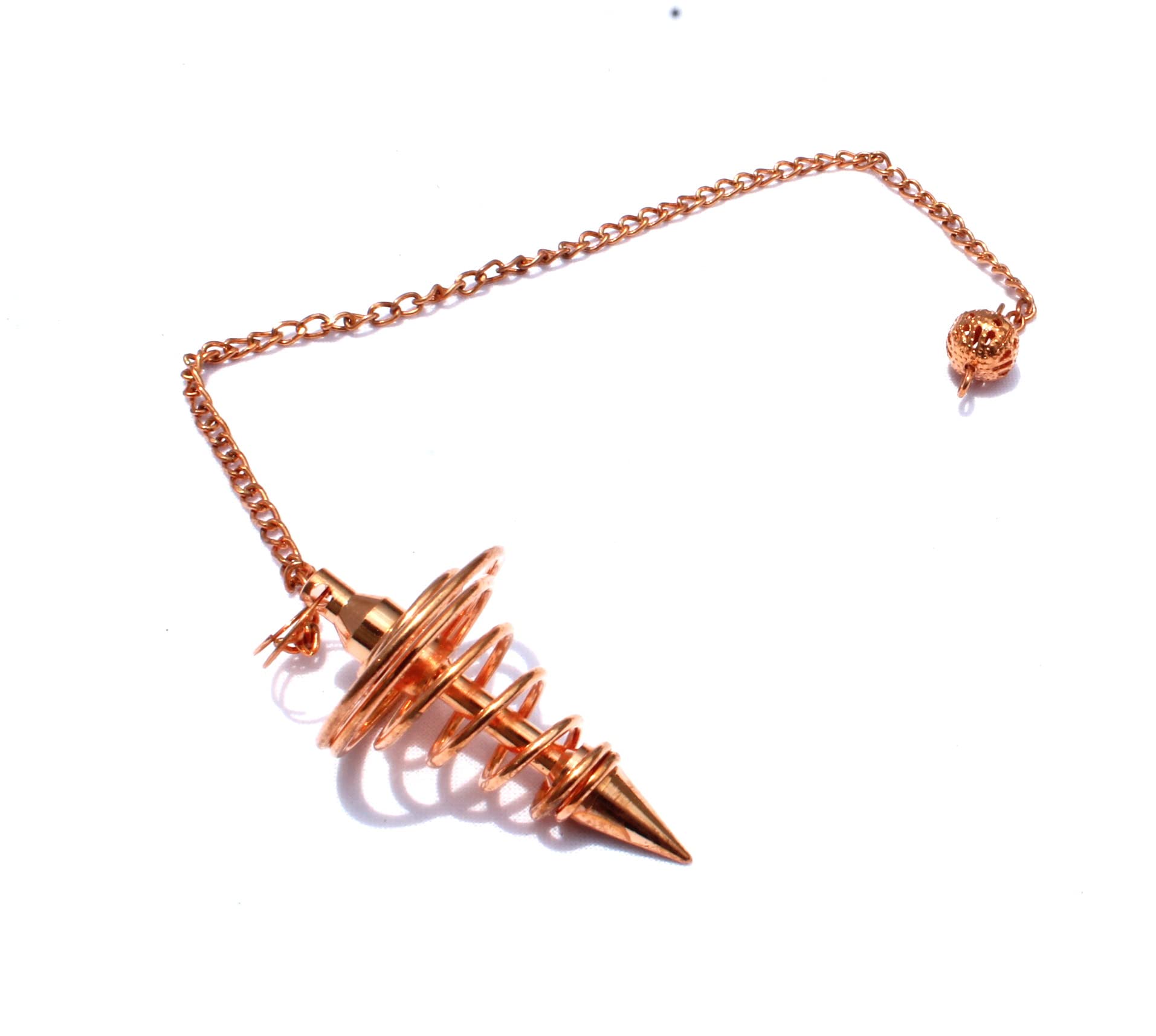 Vortex Copper pendulum | Spiritual | Meditation | Dowsing | Healing | Metal Pendulum