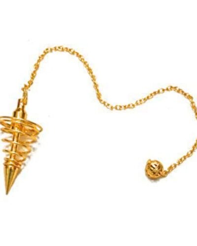 Vortex Gold Plated pendulum | Spiritual | Meditation | Dowsing | Healing | Metal Pendulum