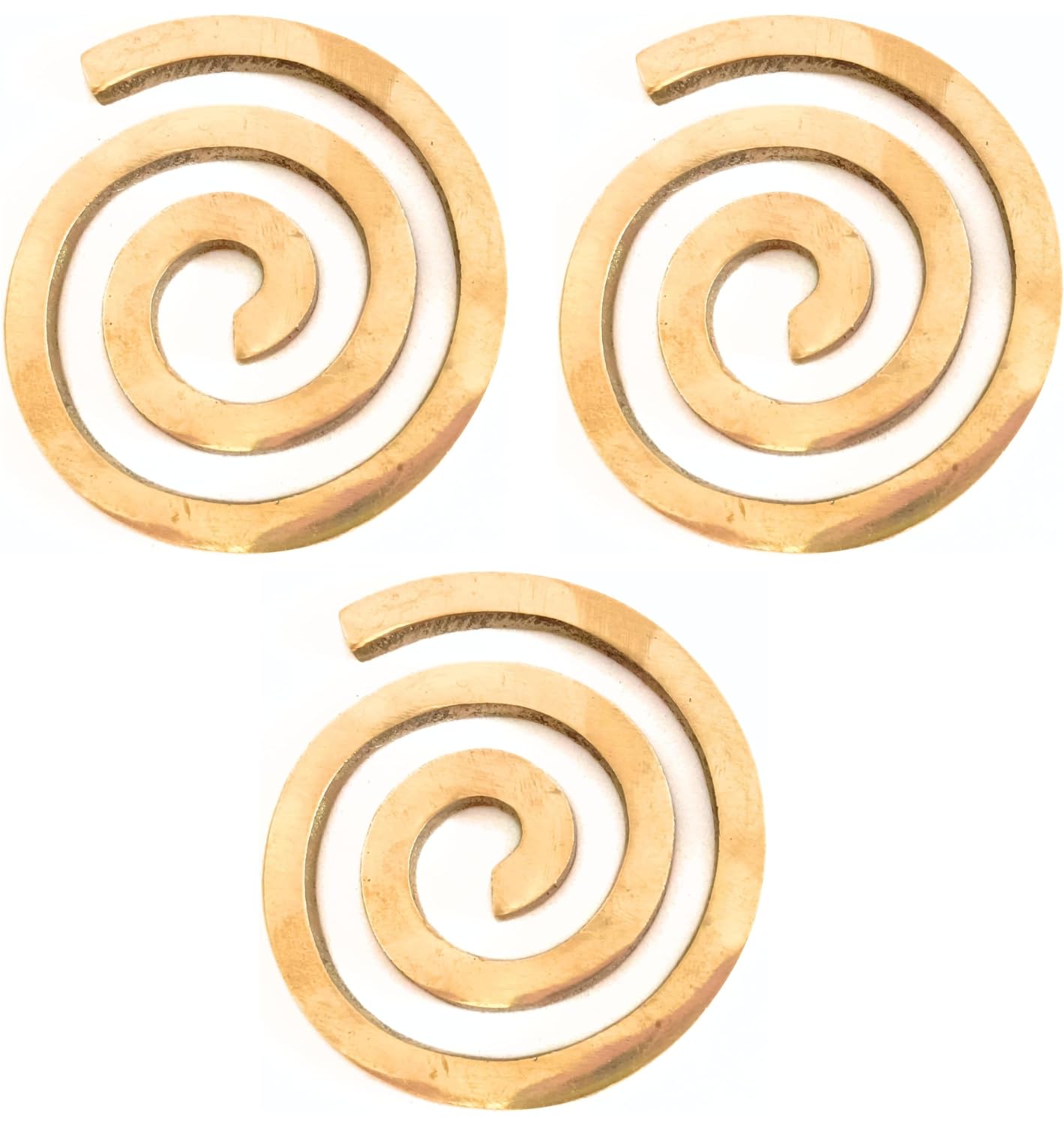 Brass Chokurei Coil Helix set of 3 | North - West Corner Decor | Home Office Corner Decors