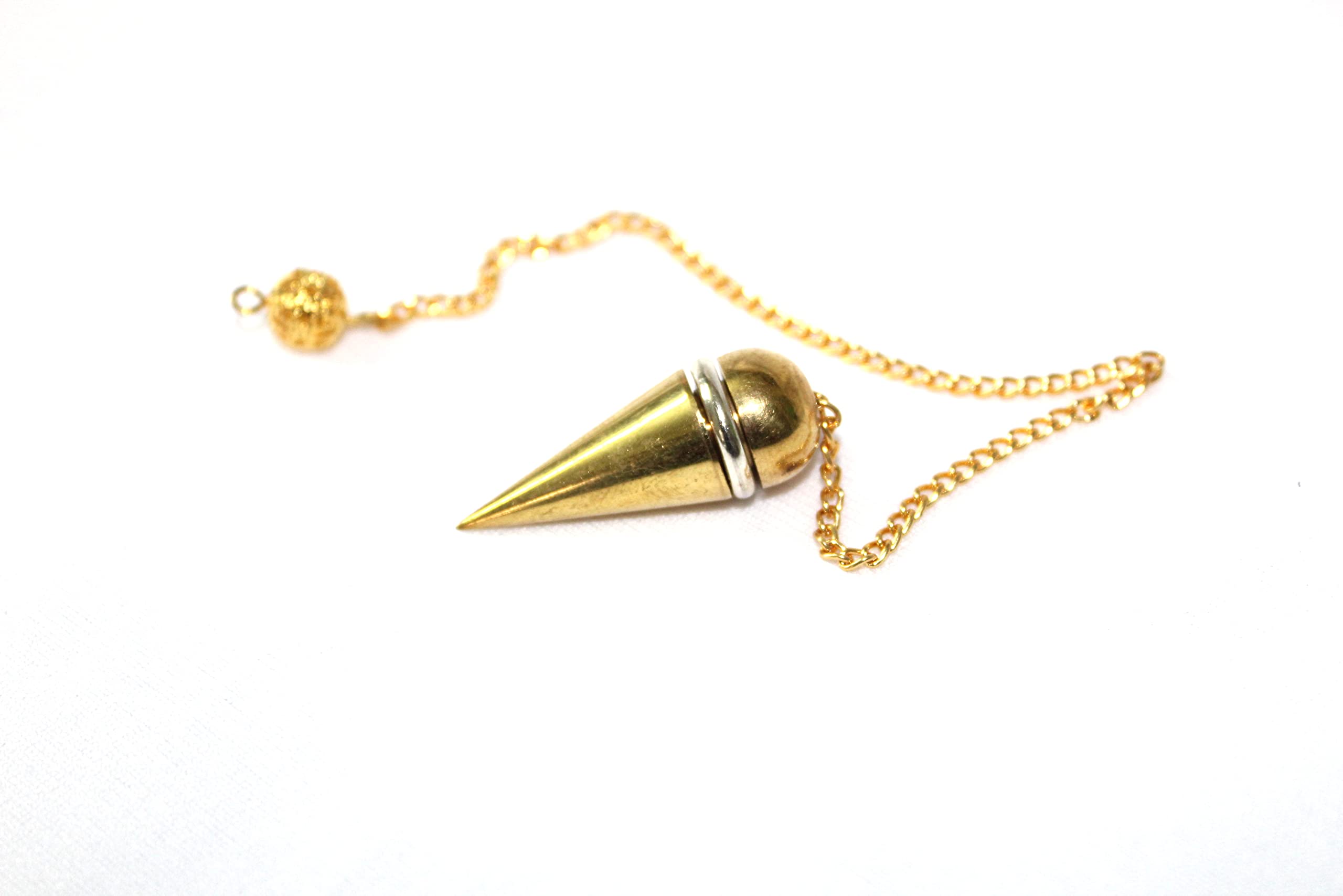 Classic Dome Gold Plated Pendulum | Healing | Spirituality | Meditation | dowsing | Metal Pendulum