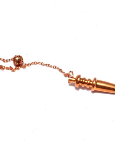 Authentic Long Double Point Copper Plated Pendulum | Dowsing | Spirituality | Metal Pendulum