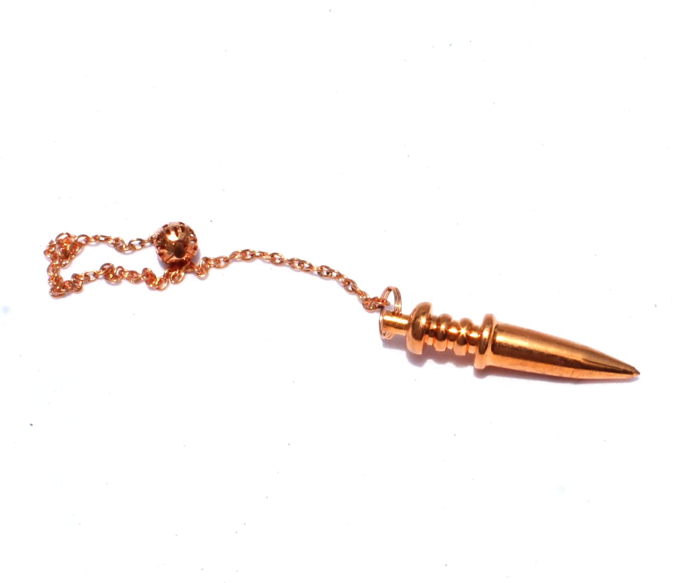 Authentic Long Double Point Copper Plated Pendulum | Dowsing | Spirituality | Metal Pendulum