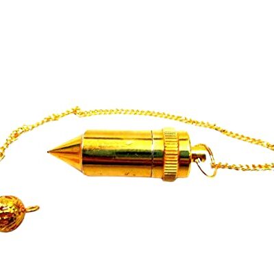 Authentic Bullet Brass Pendulum | Spirituality | Healing | Dowsing | Metal Pendulum