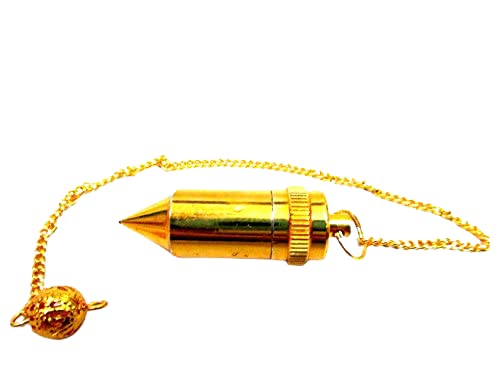 Authentic Bullet Brass Pendulum | Spirituality | Healing | Dowsing | Metal Pendulum