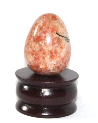 Sunstone Gemstone Egg | 2-inch | Positivity & Vitality | Home-Office Decor