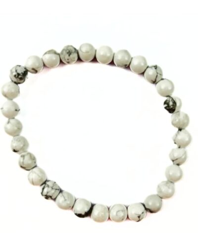 Jet Howlite Bracelet | 8mm Beads | Stress relief | Calm mind