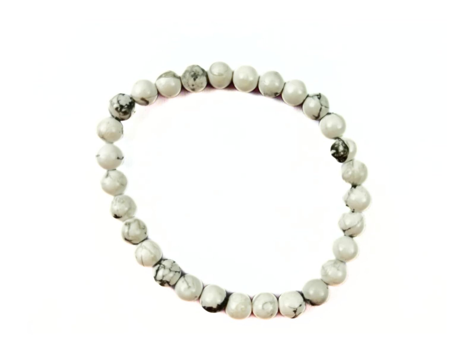Jet Howlite Bracelet | 8mm Beads | Stress relief | Calm mind