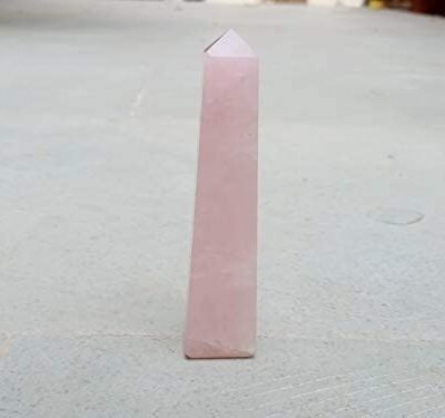 Rose Quartz Gemstone Tower | Relationship & Self Love | Natural | Home Decor