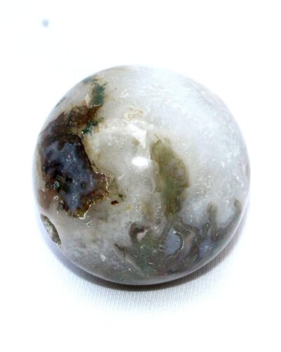 Moss Agate Gemstone Ball | 50-55mm | Abundance & Grounding | Home Office Decor