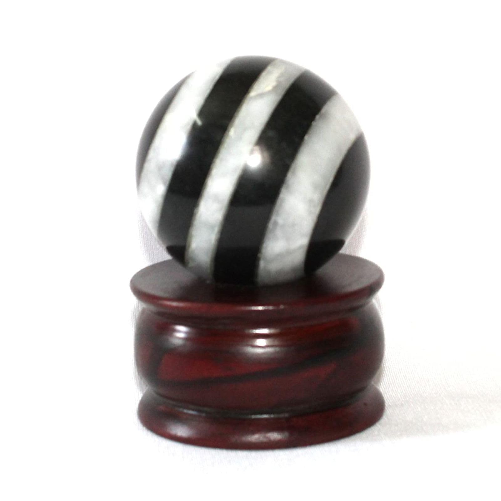 Black & White Gemstone Ball	| 50-55mm | Home Office Decor