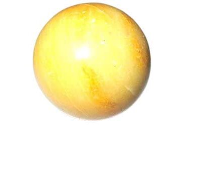 Yellow Jade Ball | 50-55mm | Prosperity & luck abundance | Home Decor