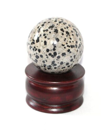 Dalmation Gemstone Ball | 50-55mm | Boost confidence & Encourage joy | Home Office Decor