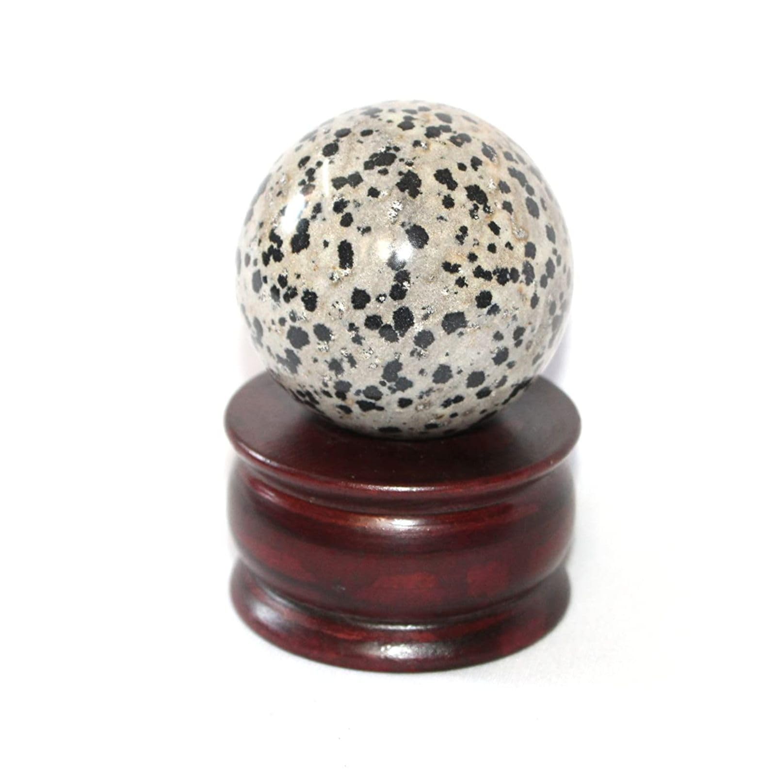 Dalmation Gemstone Ball | 50-55mm | Boost confidence & Encourage joy | Home Office Decor