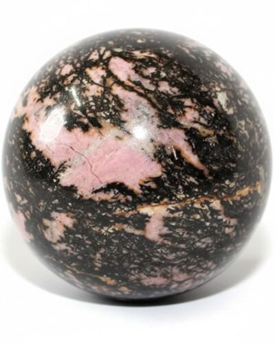 Rhodonite Gemstone Ball | 50-55mm | Promote love & forgiveness | Home Office Decor
