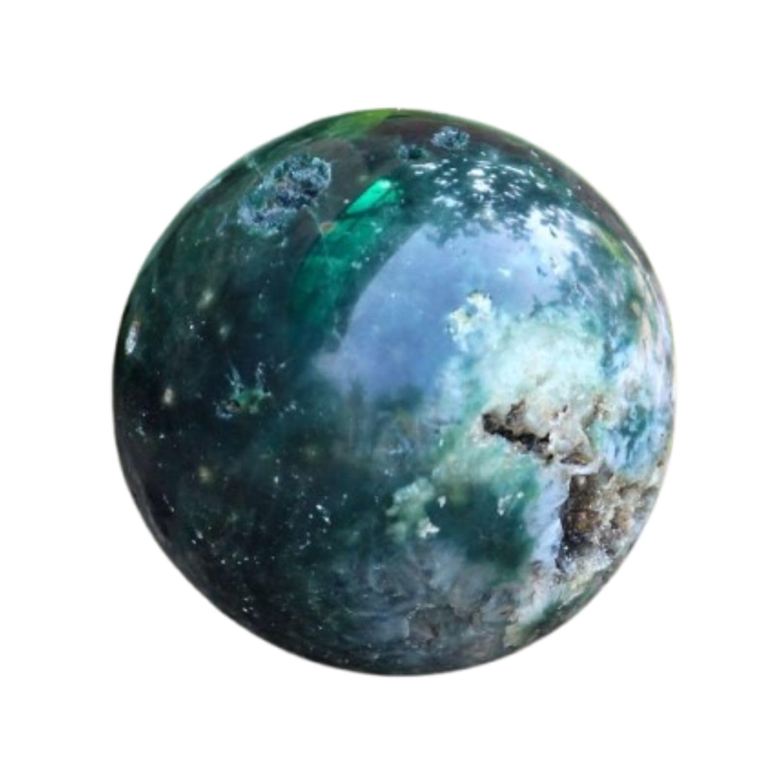 Ocean Jasper Gemstone Ball | 50-55mm | Stone of Joy | Home Office Decor